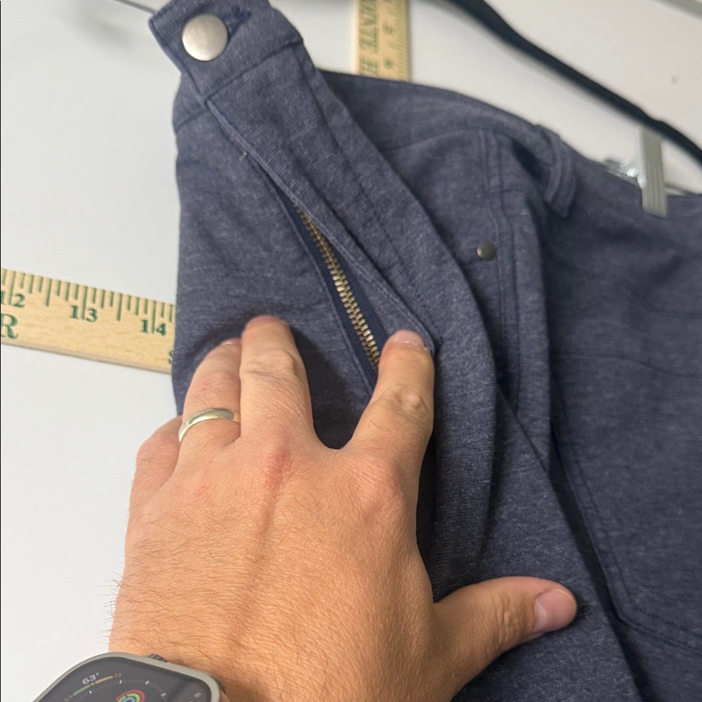 Lululemon Men's ABC Pant Slim Tech Canvas Navy Blue - 32W/32L - Picture 11 of 17